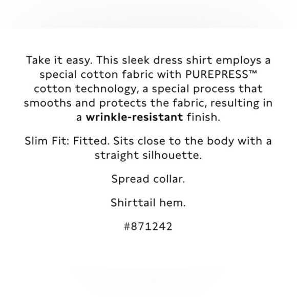 Banana Republic Factory White Slim Fit Button Down Shirt Size Large Tall NEW - Picture 10 of 10